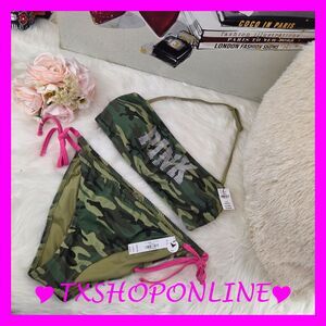 💗👙Victoria's Secret PINK Braided Bandeau Bikini Set 👙💗